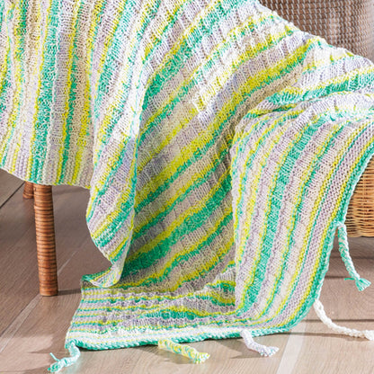 Bernat Whirlpool Weave Knit Basketweave Blanket Whirlpool Weave Knit Basketweave Blanket made using Bernat yarn