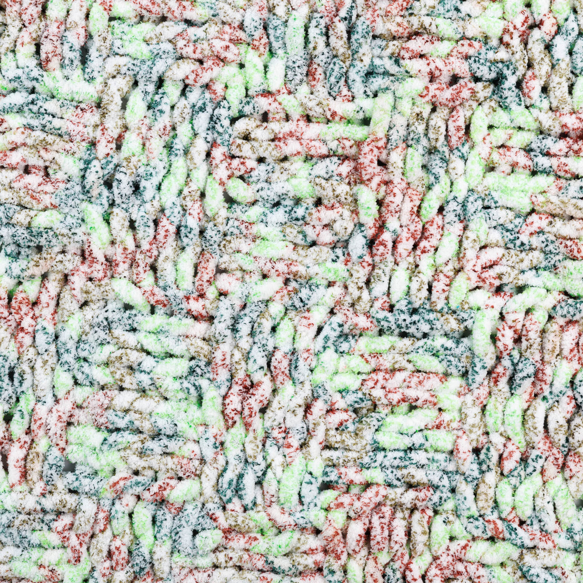 Bold Knit Textured Check Blanket made using Bernat yarn