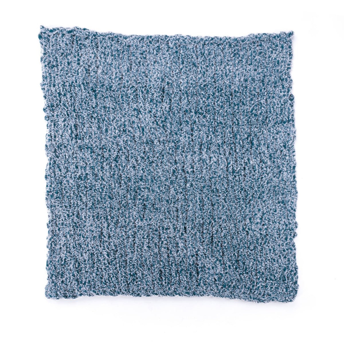 Snuggle Soft Stocking Stitch Knit Blanket made using Bernat yarn
