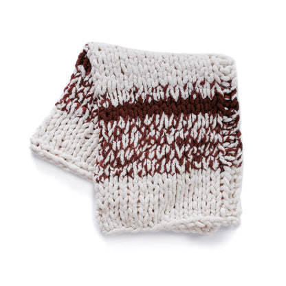 Bernat Simple Striping Table Knit Blanket Simple Striping Table Knit Blanket made using Bernat yarn