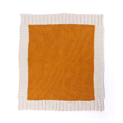 Bernat Wide Border Knit Blanket Wide Border Knit Blanket made using Bernat yarn