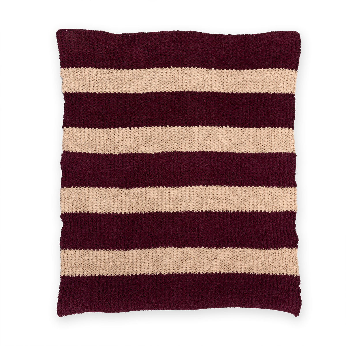 Knit Brioche Blanket made using Bernat yarn