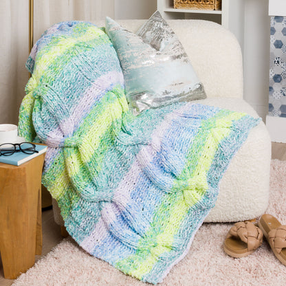Bernat Cable Cloud Knit Blanket Cable Cloud Knit Blanket made using Bernat yarn