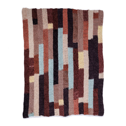 Bernat Patchwork Strips Knit Quilt Patchwork Strips Knit Quilt made using Bernat yarn