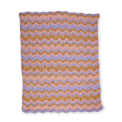 Bernat Enchanted Drift Knit Chevron Blanket Enchanted Drift Knit Chevron Blanket made using Bernat yarn