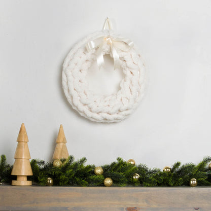 Bernat Table Knit Rustic Wreath Table Knit Rustic Wreath made using Bernat yarn