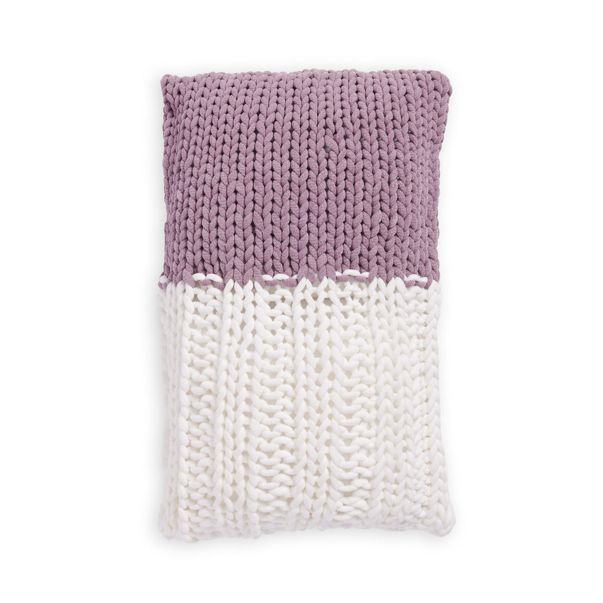 Knit Pillow made in Bernat Yarn