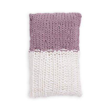 Bernat Big Snuggle Knit Pillow Knit Pillow made in Bernat Yarn