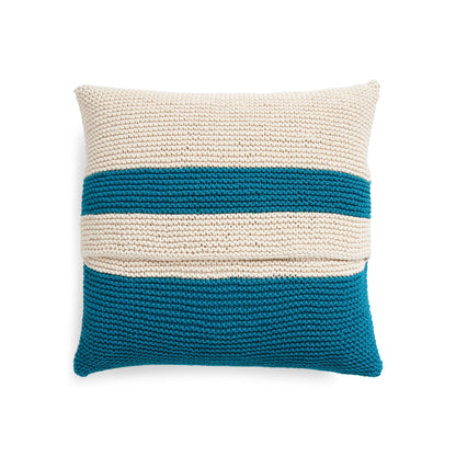 Bernat Knit Square Beginner Pillow Knit Pillow made in Bernat Maker Yarn