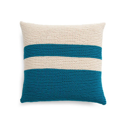 Bernat Knit Square Beginner Pillow Knit Pillow made in Bernat Maker Yarn