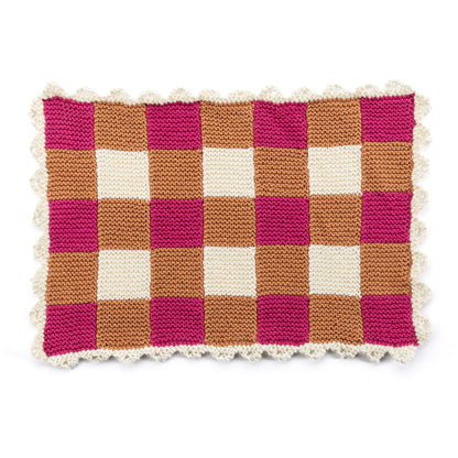 Bernat Gingham and Scallops Knit Placemats Gingham And Scallops Knit Placemats made using Bernat yarn