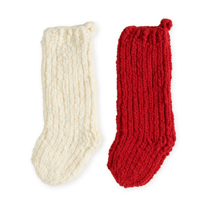 Bernat Fast & Chunky Knit Stocking Knit Stocking made in Bernat Blanket Extra Yarn