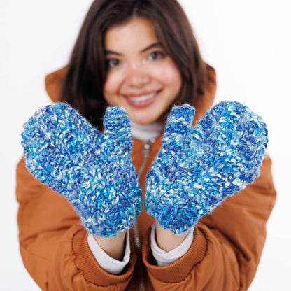 Bernat Spark Cozy Twist Knit Mittens Spark Cozy Twist Knit Mittens made using Bernat yarn