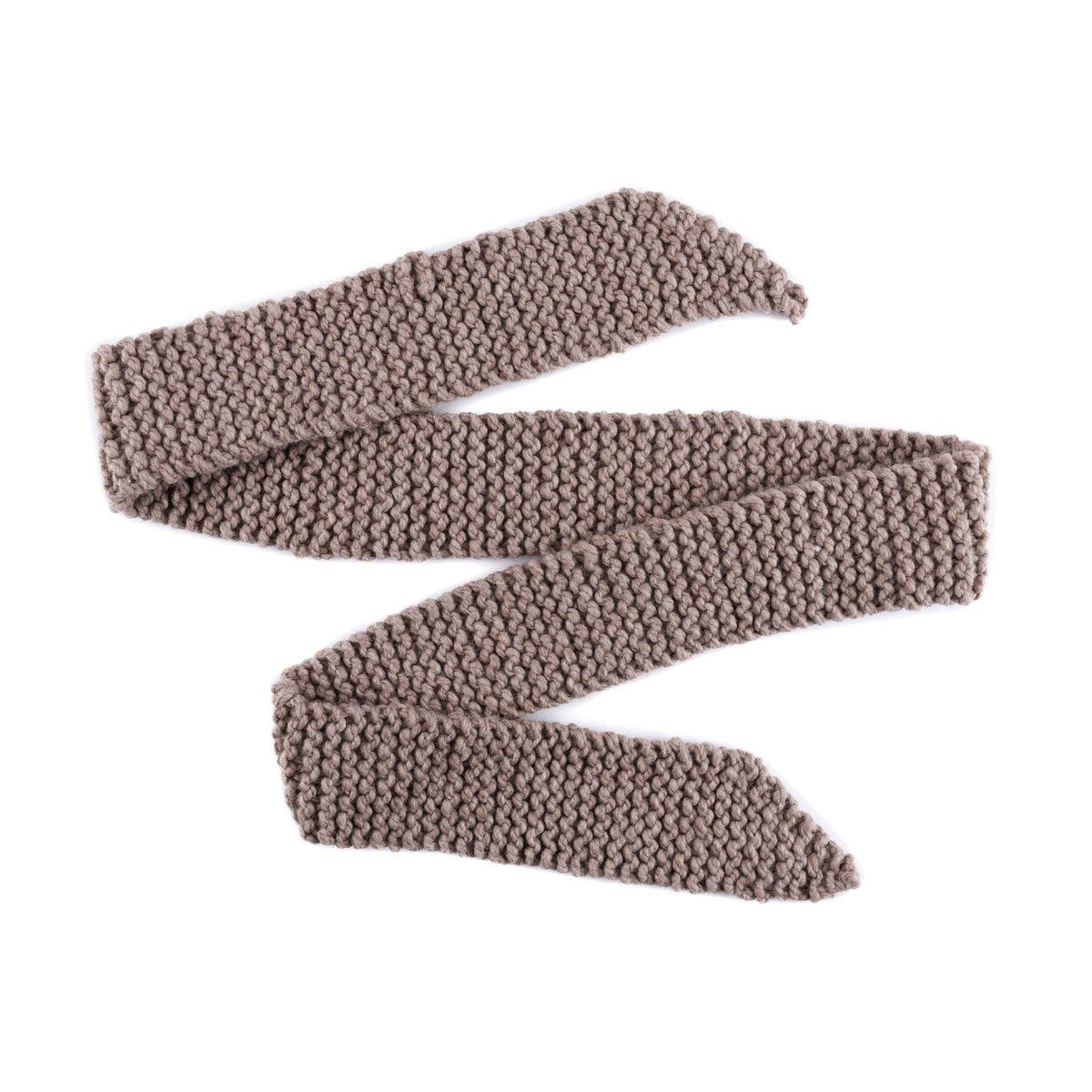 Edgepoint Knit Scarf made using Bernat yarn