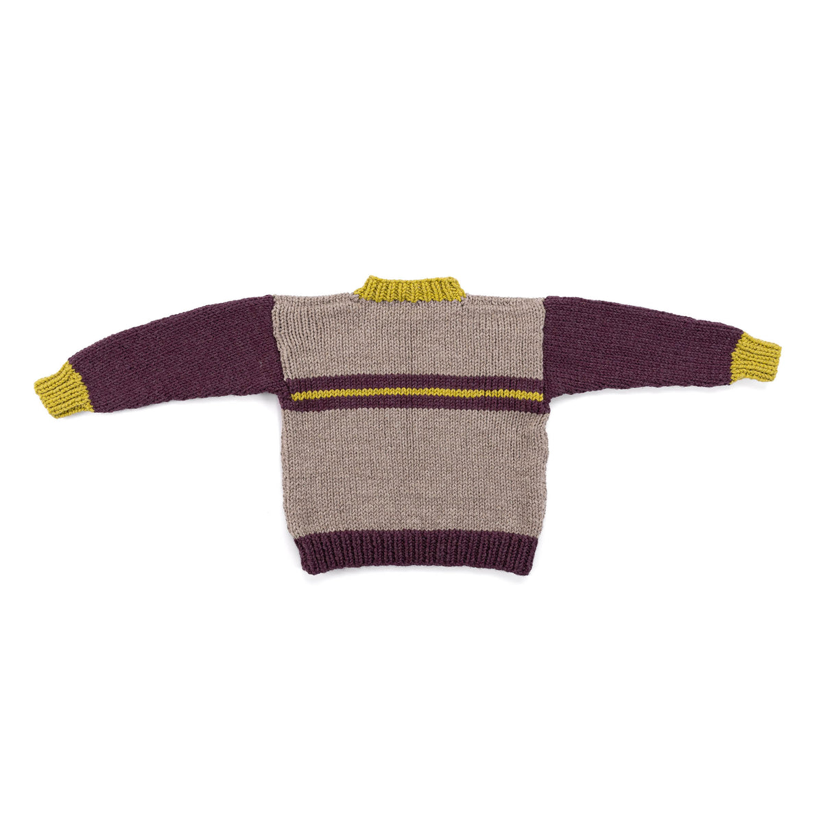 Cloudy Day Knit Sweater made using Bernat yarn