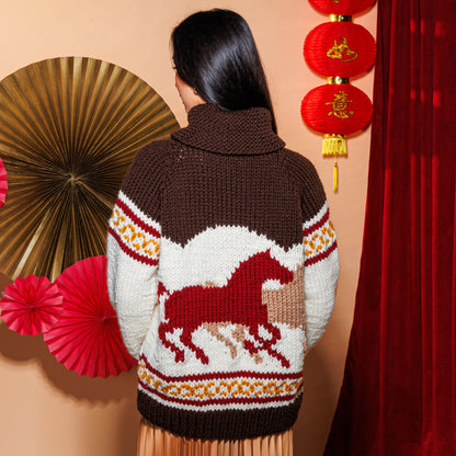 Bernat Giddy Up Knit Jacket Giddy Up Knit Jacket made using Bernat yarn