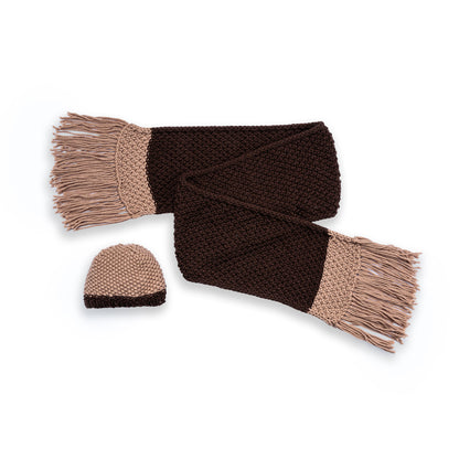 Bernat City Chic Knit Hat and Scarf Set City Chic Knit Hat And Scarf Set made using Bernat yarn