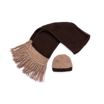 Bernat City Chic Knit Hat and Scarf Set City Chic Knit Hat And Scarf Set made using Bernat yarn
