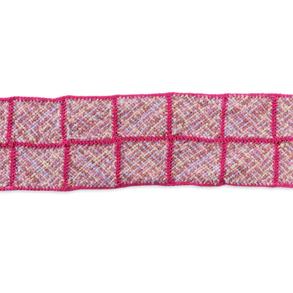 Bernat Woven Windowpane Scarf Woven Windowpane Scarf made using Bernat yarn