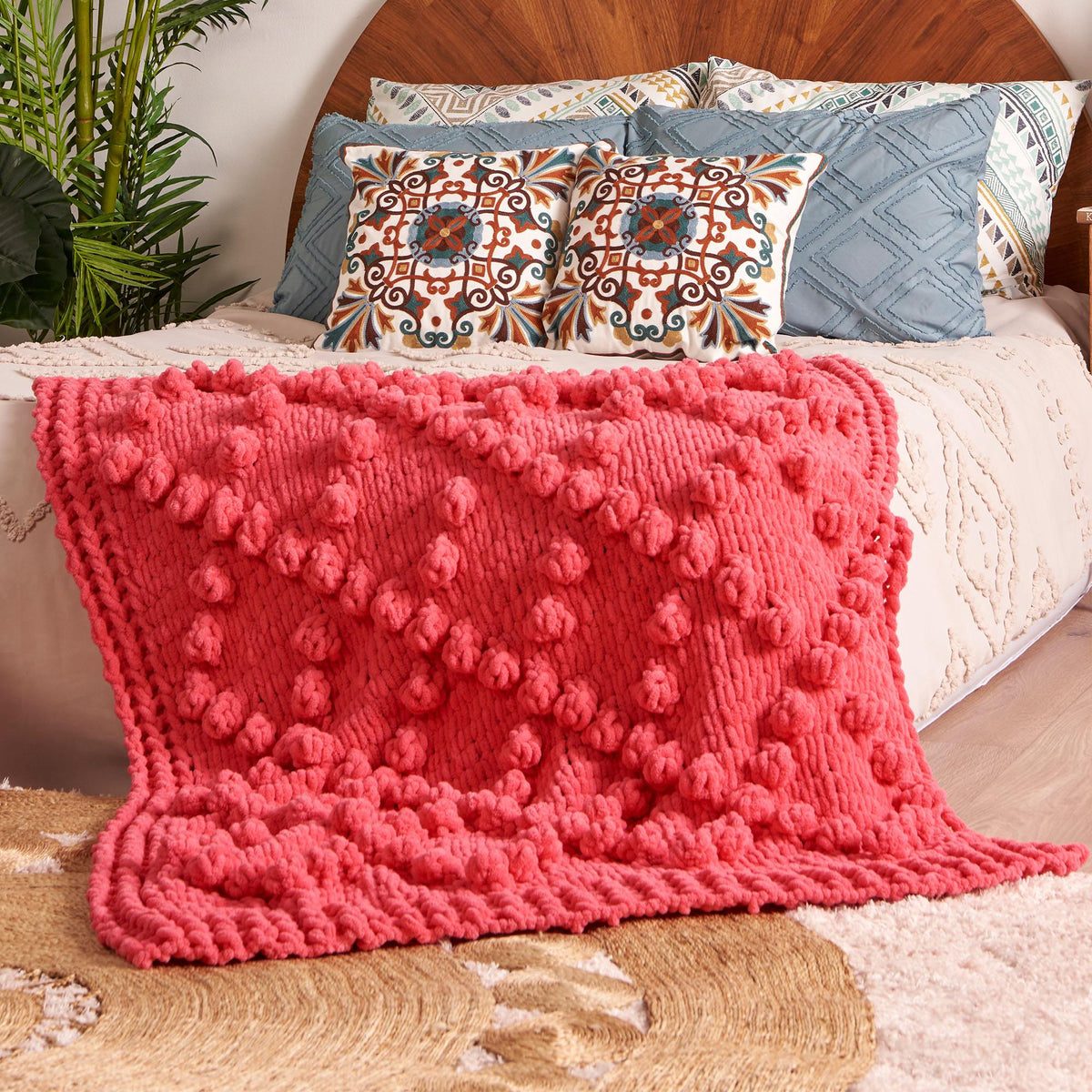 Craft Blanket made in Bernat Alize Blanket-EZ Yarn