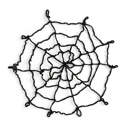 Bernat Craft Spooky Spiderwebs Craft Holiday Décor made in Bernat Blanket Yarn