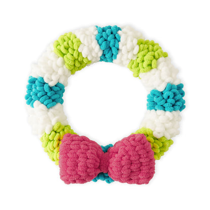 Bernat Craft EZ Loop de Loop No-Needle Wreath Craft Wreath made in Bernat Alize Blanket-EZ","Alize Blanket-EZ Stripes Yarn