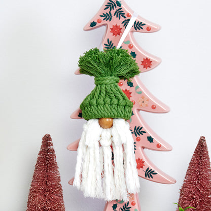 Bernat Craft Macrame Themed Ornament Craft Ornament made in Bernat Macrame Yarn