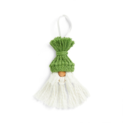 Bernat Craft Macrame Themed Ornament Craft Ornament made in Bernat Macrame Yarn