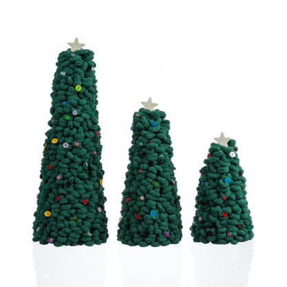 Bernat Forest of Festive Wrapped Trees Forest Of Festive Wrapped Trees made using Bernat yarn