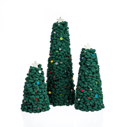 Bernat Forest of Festive Wrapped Trees Forest Of Festive Wrapped Trees made using Bernat yarn