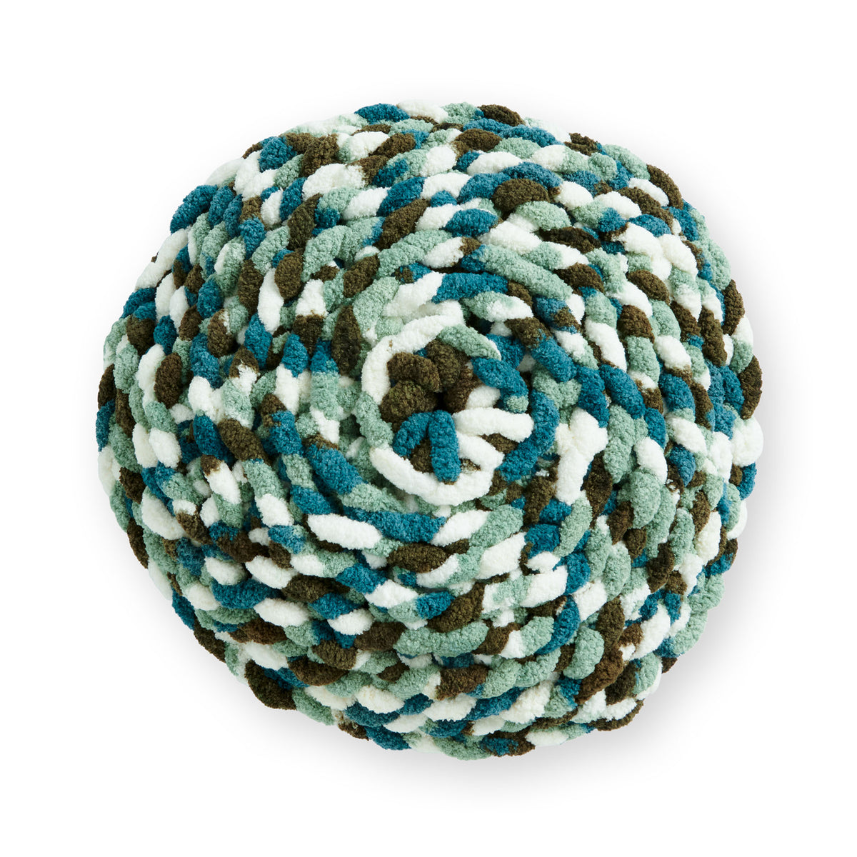 Craft Pillow made in Bernat Blanket Extra Thick Yarn