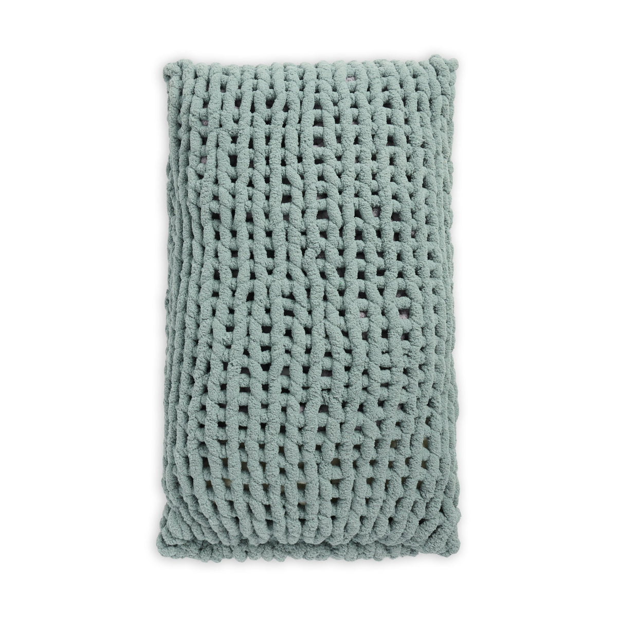 Craft Pillow made in Bernat Blanket Bigger Yarn