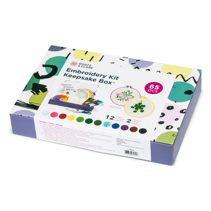 Coats & Clark Keepsake Stitching Station Embroidery Kit Keepsake Box