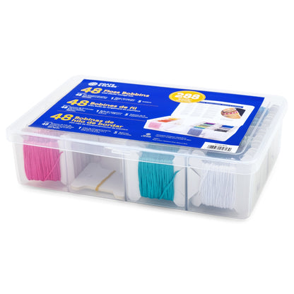 Coats & Clark Embroidery Floss Organizer Floss Box (48 Bobbins)