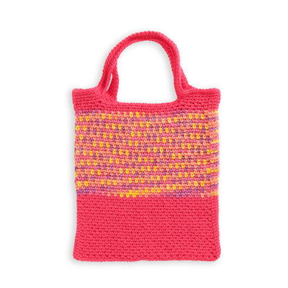 Caron Beginner Bold Crochet Tote Crochet Tote Bag made in Caron Jumbo Yarn