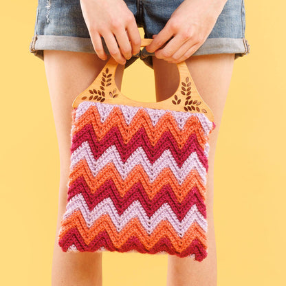 Caron Ripple Radiance Crochet Tote Ripple Radiance Crochet Tote made using Caron yarn
