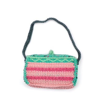 Caron Crochet Birthday Cake Bag Macarons