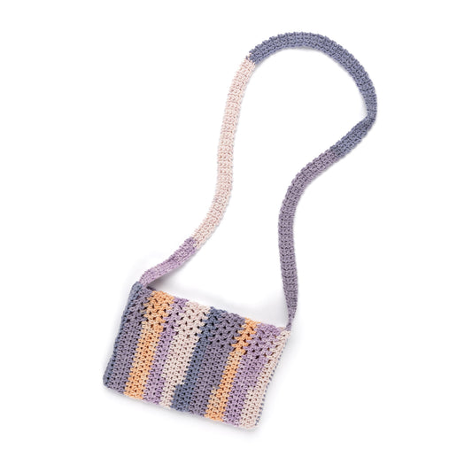 Crochet Cutie Cupcake Bag made using Caron yarn