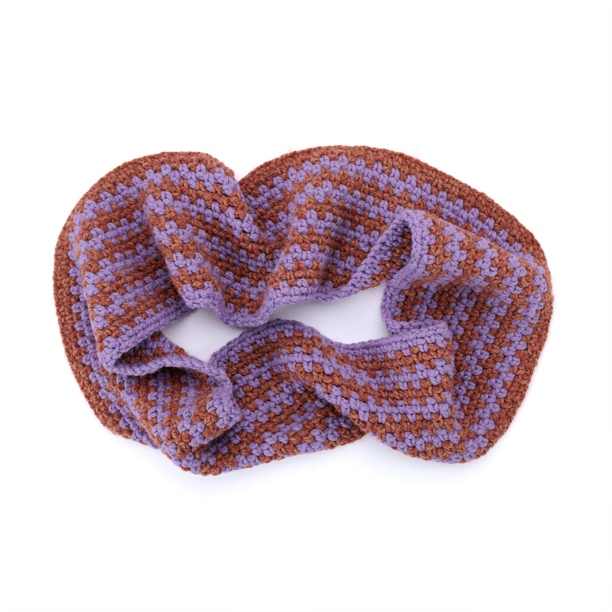 Stone Path Crochet Cowl made using Caron yarn