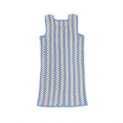 Caron Crochet Granny Stripes Tank Dress Crochet Granny Stripes Tank Dress made using Caron yarn