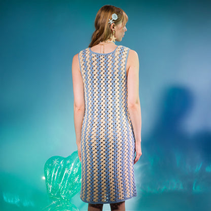 Caron Crochet Granny Stripes Tank Dress Crochet Granny Stripes Tank Dress made using Caron yarn