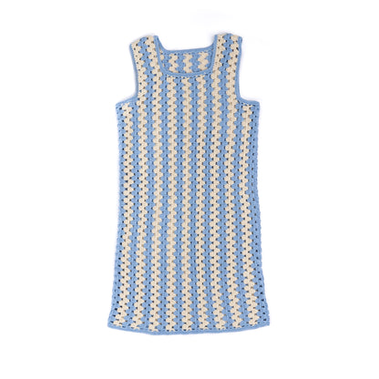 Caron Crochet Granny Stripes Tank Dress Crochet Granny Stripes Tank Dress made using Caron yarn
