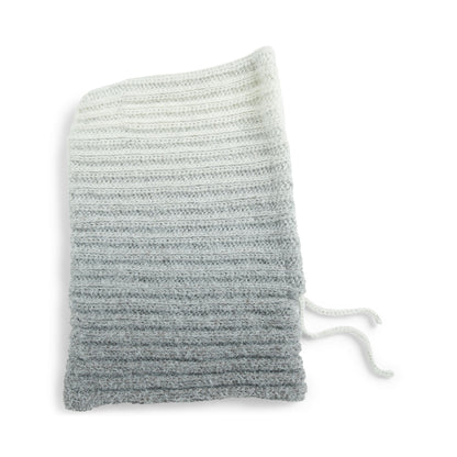 Caron Double Ribbed Crochet Hood Crochet Hood made in Caron Colorama Halo Perfect Phasing Yarn