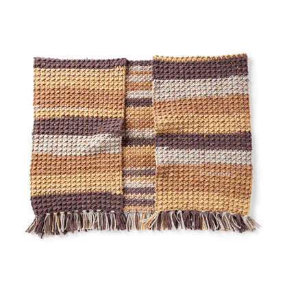 Caron Pecan Sprinkle Crochet Ruana XS/S/M