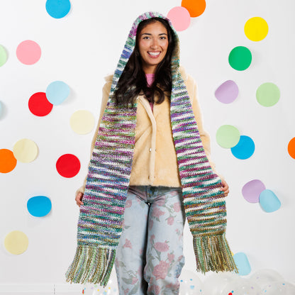 Caron Snuggle Wrap Hooded Crochet Scarf Caron Snuggle Wrap Hooded Crochet Scarf