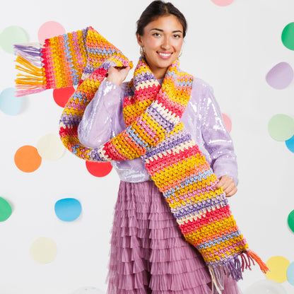 Caron Simple Striping Crochet Scarf Caron Simple Striping Crochet Scarf