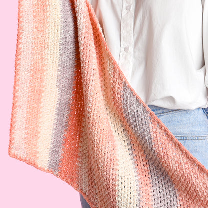 Caron Crochet Shawl on the Bias Crochet Shawl On The Bias made using Caron yarn