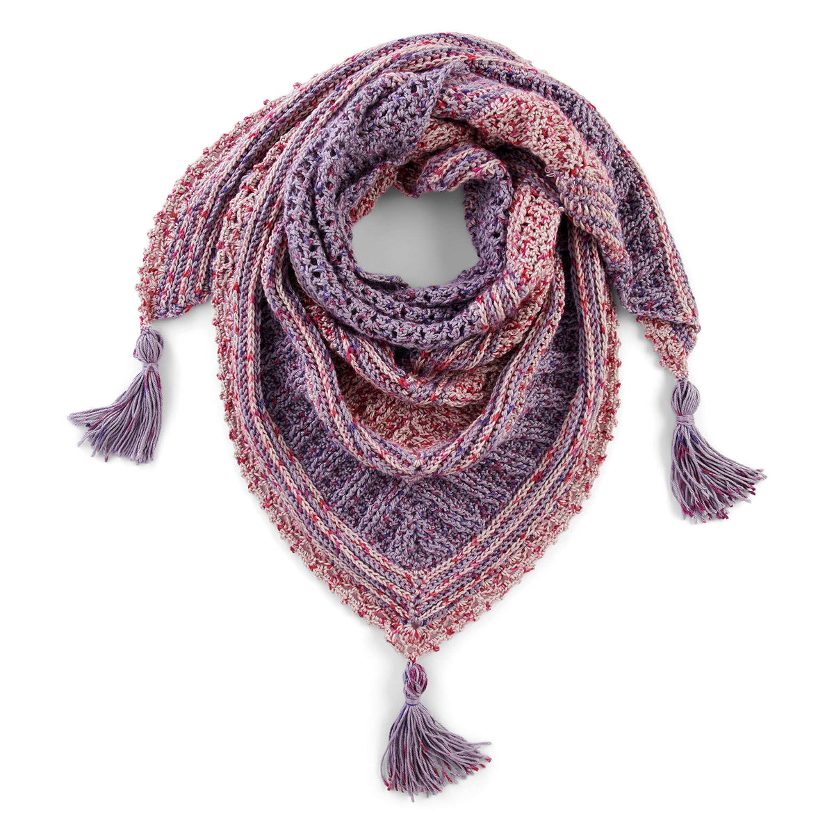 Crochet Shawl made in Caron Simply Soft Yarn