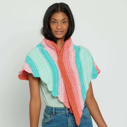 Caron Crochet Spread your Wings Shawl Crochet Shawl made in Caron Simply Soft Yarn