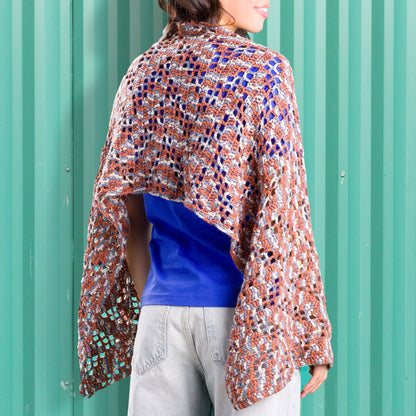 Caron Lacy Zig Zag Crochet Shawl Crochet Shawl made in Caron Yarn